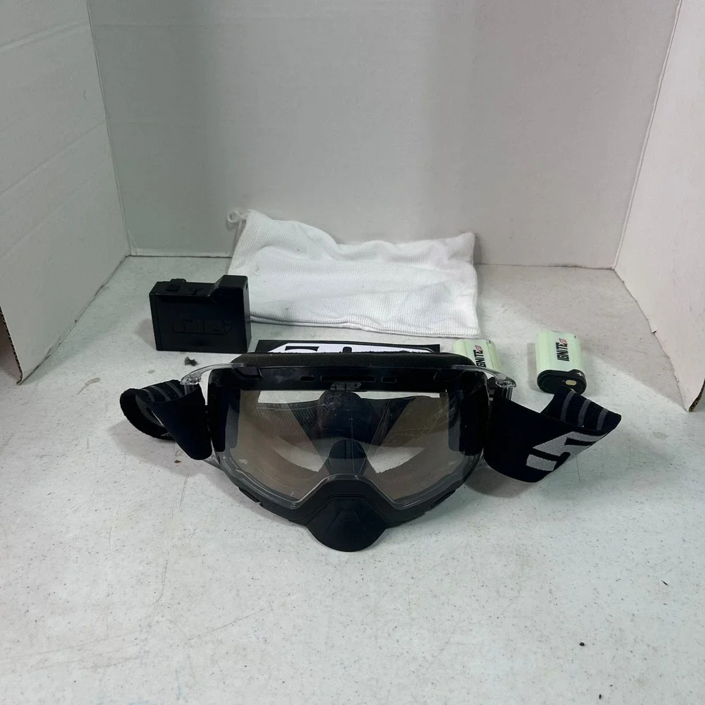509 Sinister X6 Ignite Heated Goggles Black with Red Case and 2 Batteries